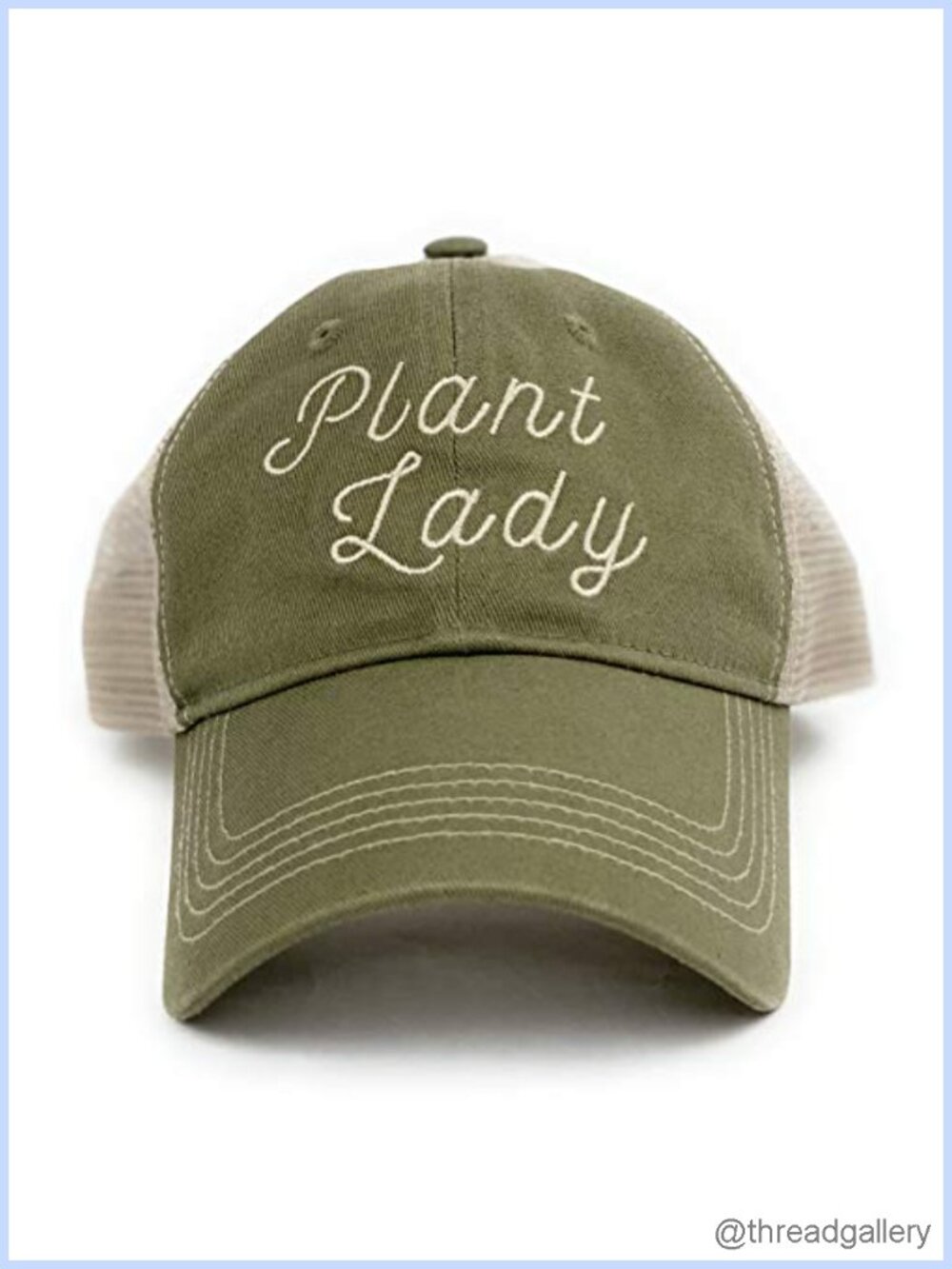 Plant Lady Embroidered Baseball Cap Adjustable Cotton